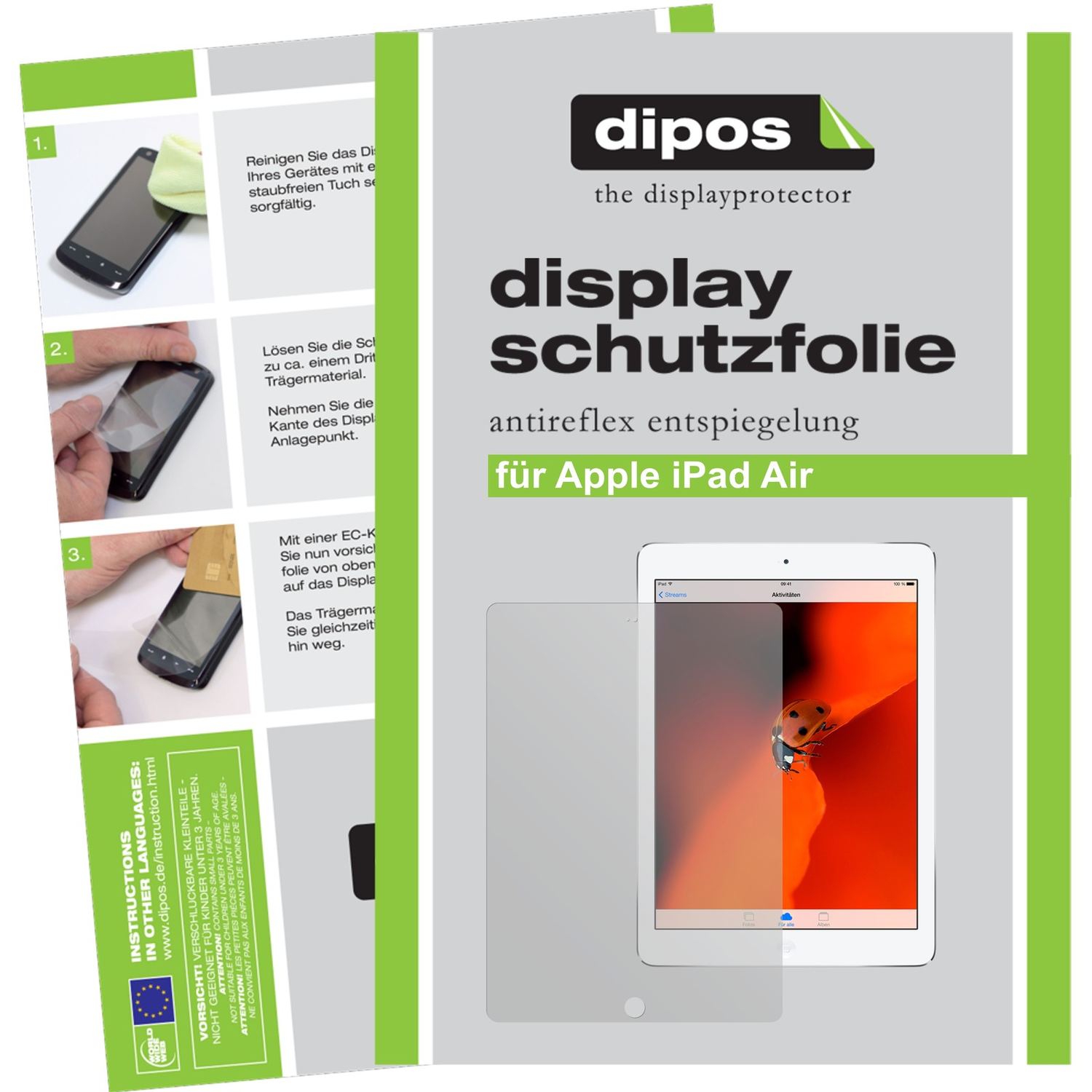 2x Schutzfolie matt für iPad Air Apple Display-Sch (1)