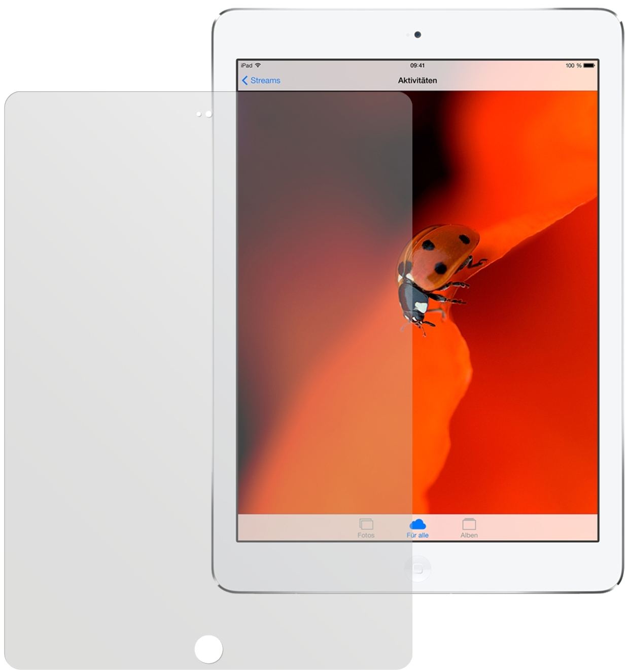 2x Schutzfolie matt für iPad Air Apple Display-Sch (2)