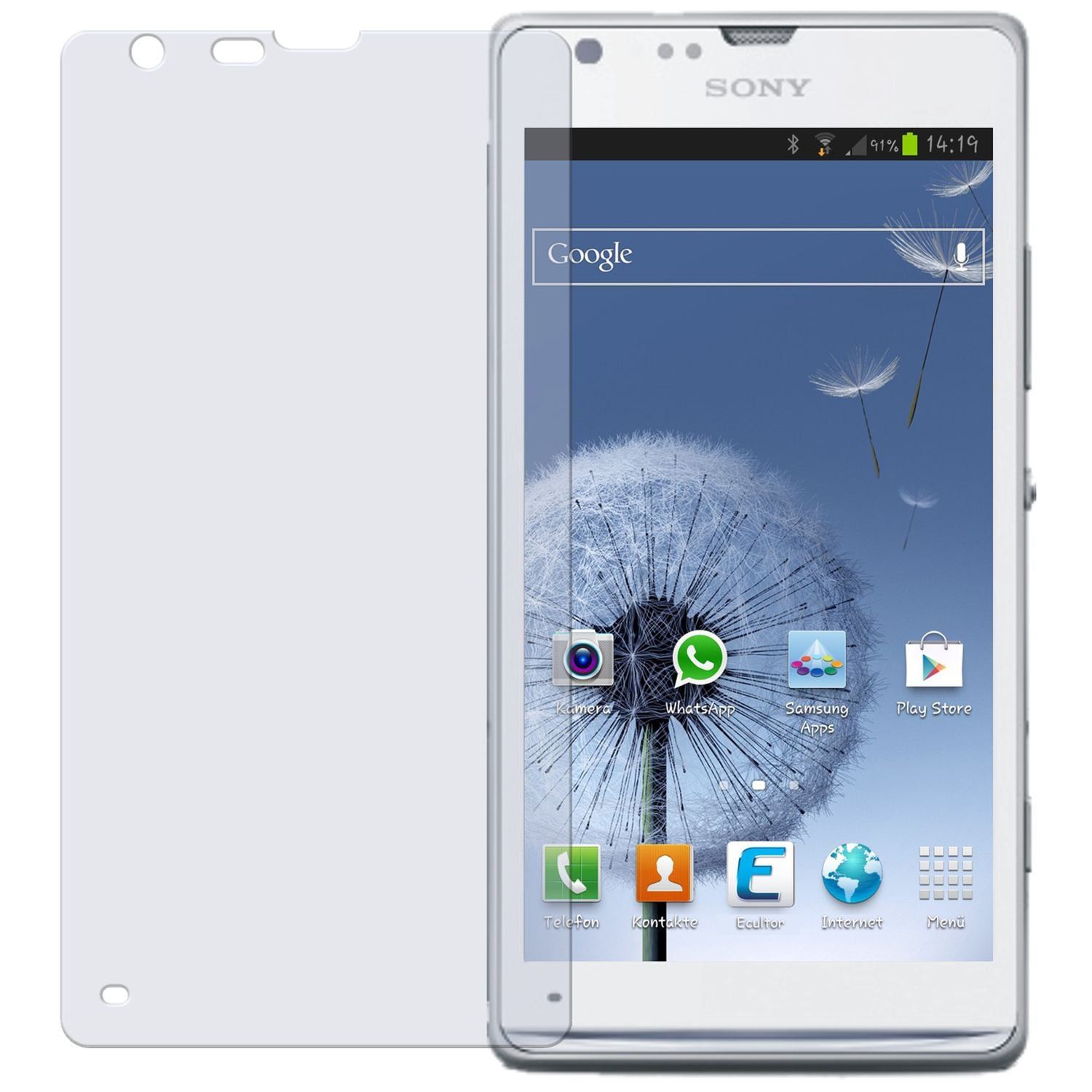 2x Schutzfolie klar für Xperia SP Sony Display-Sch (2)