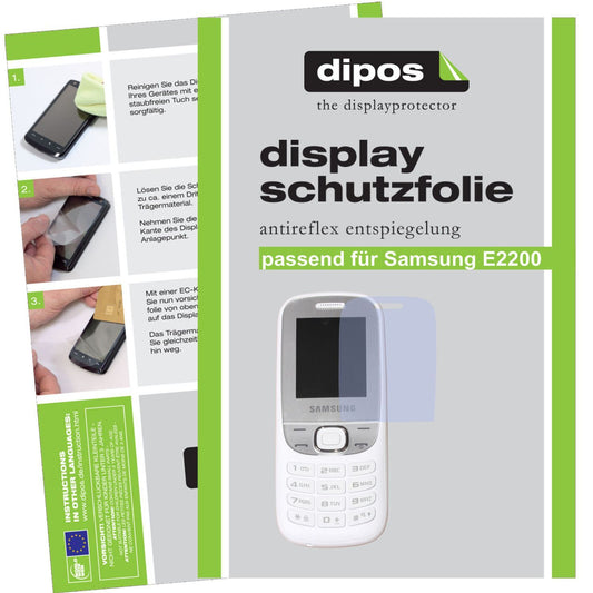 2x Schutzfolie matt für E2200 Samsung Display-Schu (1)