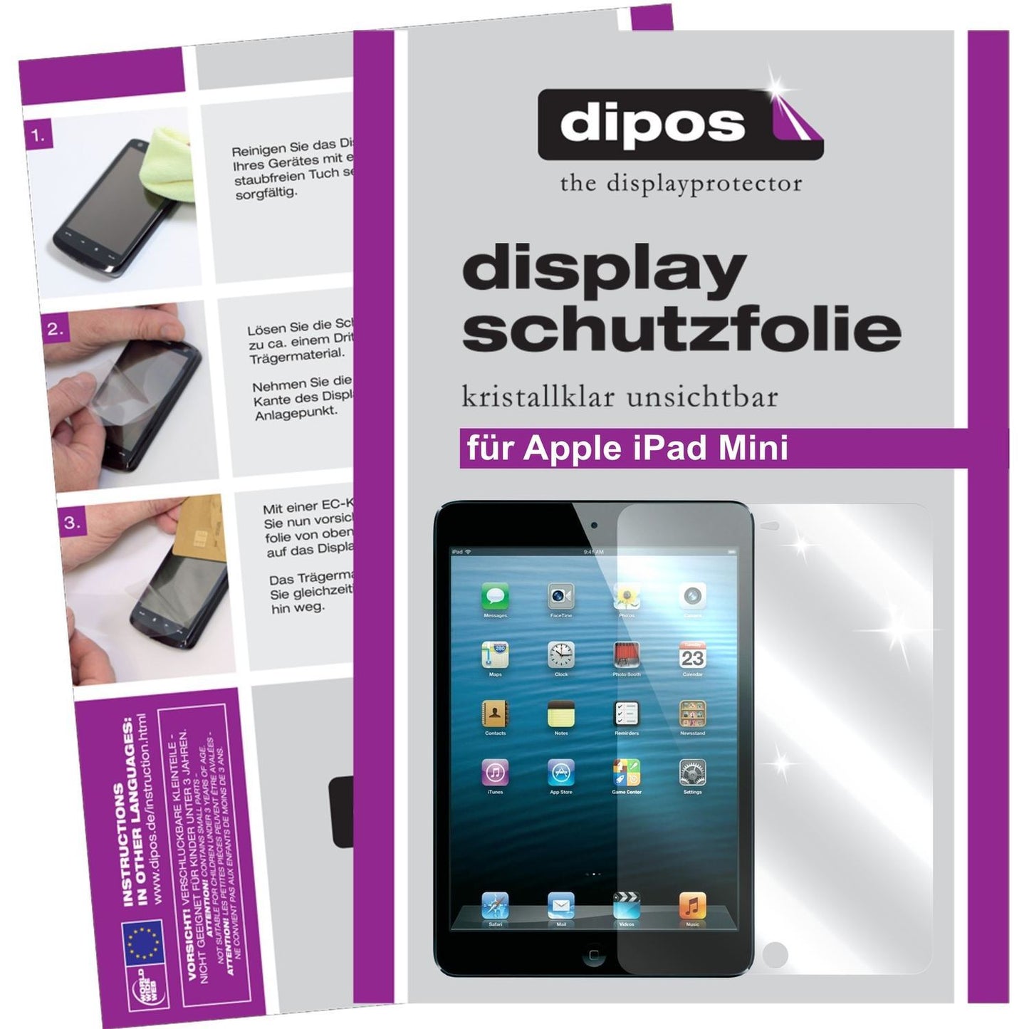 5x Schutzfolie klar für iPad mini Apple Display-Sc (1)