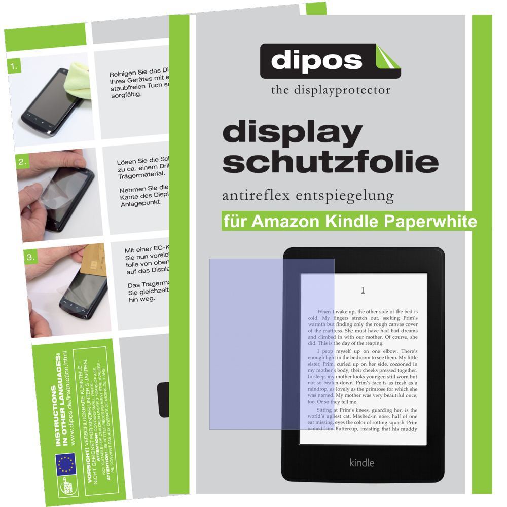 2x Schutzfolie matt für Kindle Paperwhite Amazon D (1)