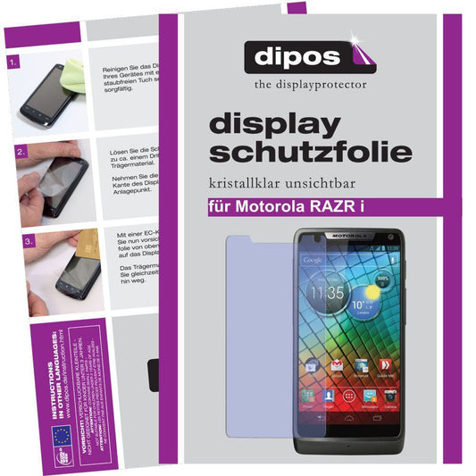 2x Schutzfolie klar für RAZR I Motorola Display-Sc (1)