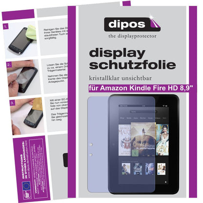 2x Schutzfolie klar für Kindle Fire HD 8,9 Amazon  (1)