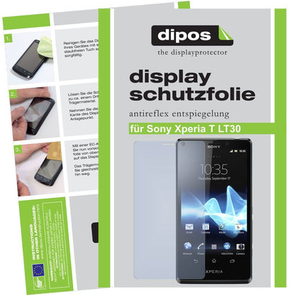 2x Schutzfolie matt für Xperia T LT30 Sony Display (1)