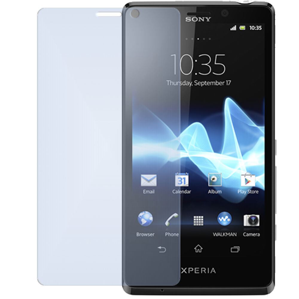 2x Schutzfolie matt für Xperia T LT30 Sony Display (2)