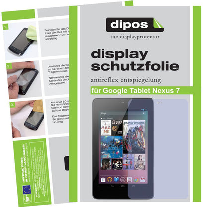 2x Schutzfolie matt für Tablet Nexus 7 Google Disp (1)