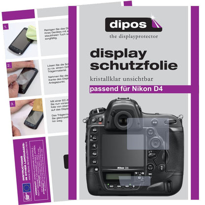 2x Schutzfolie klar für D4 Nikon Display-Schutzfol (1)