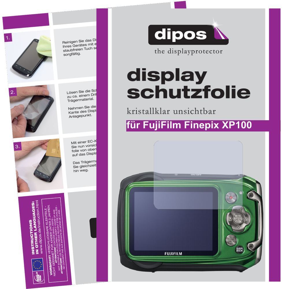 2x Schutzfolie klar für Finepix XP100 Fujifilm Dis (1)