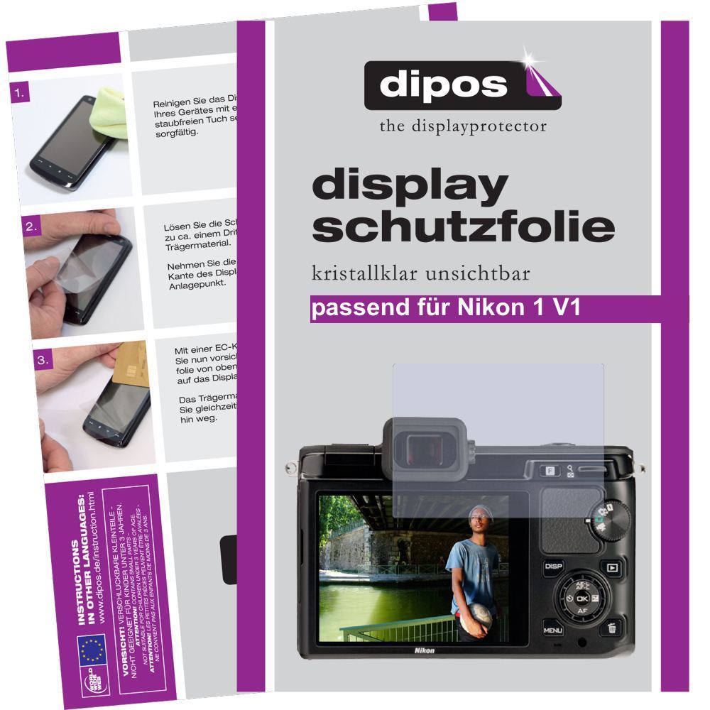 2x Schutzfolie klar für 1 V1 Nikon Display-Schutzf (1)