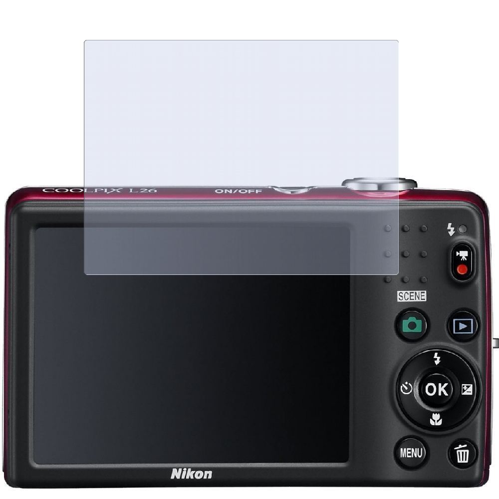 2x Schutzfolie klar für Coolpix L26 Nikon Display- (2)