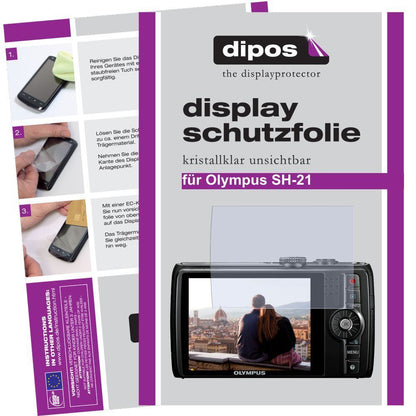 2x Schutzfolie klar für SH-21 Olympus Display-Schu (1)