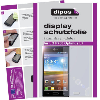 2x Schutzfolie klar für P700 Optimus L7 LG Display (1)