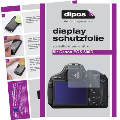 6x Schutzfolie klar für EOS 600D Canon Display-Sch (1)
