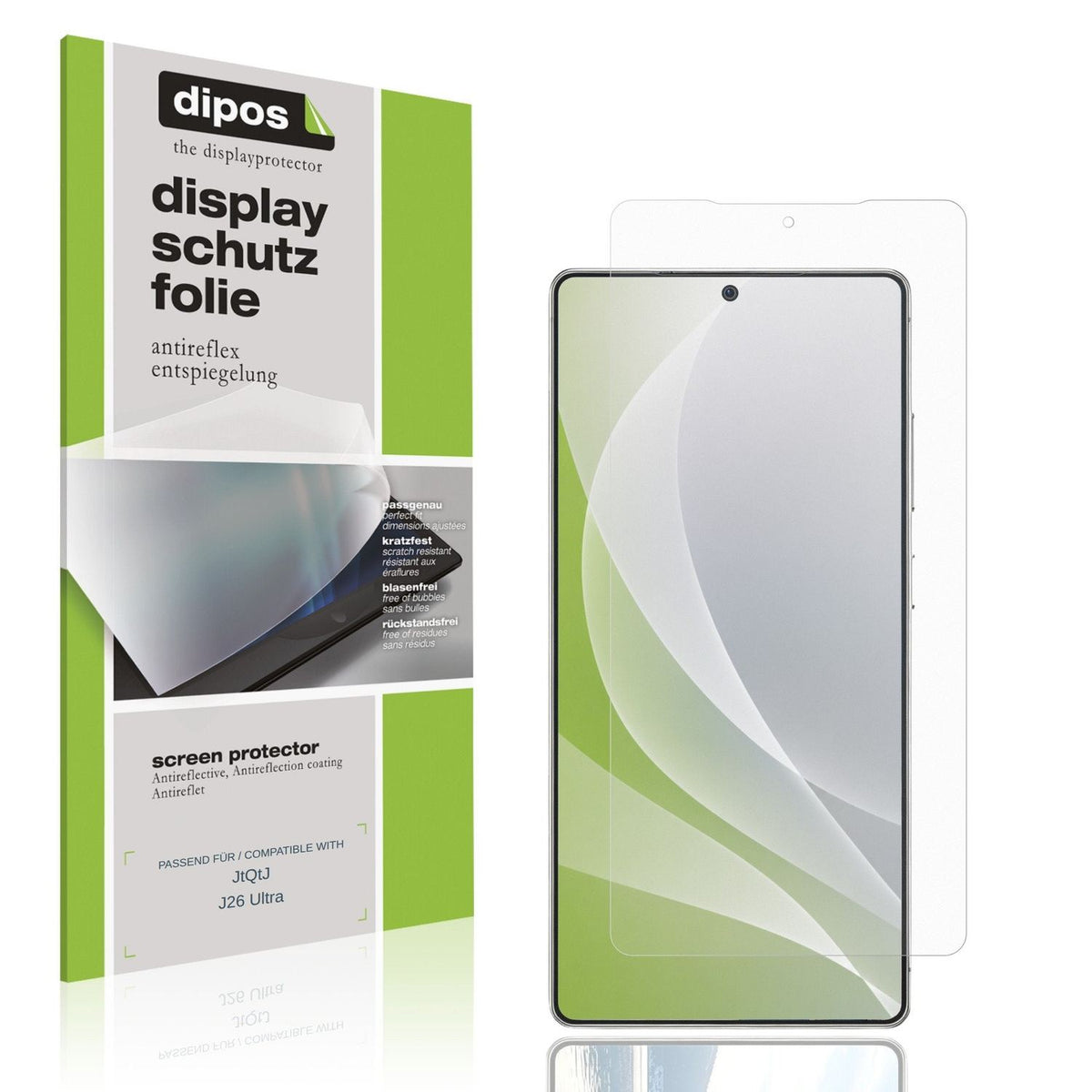 4x Schutzfolie matt für JtQtJ J26 Ultra Display-Schutzfolie