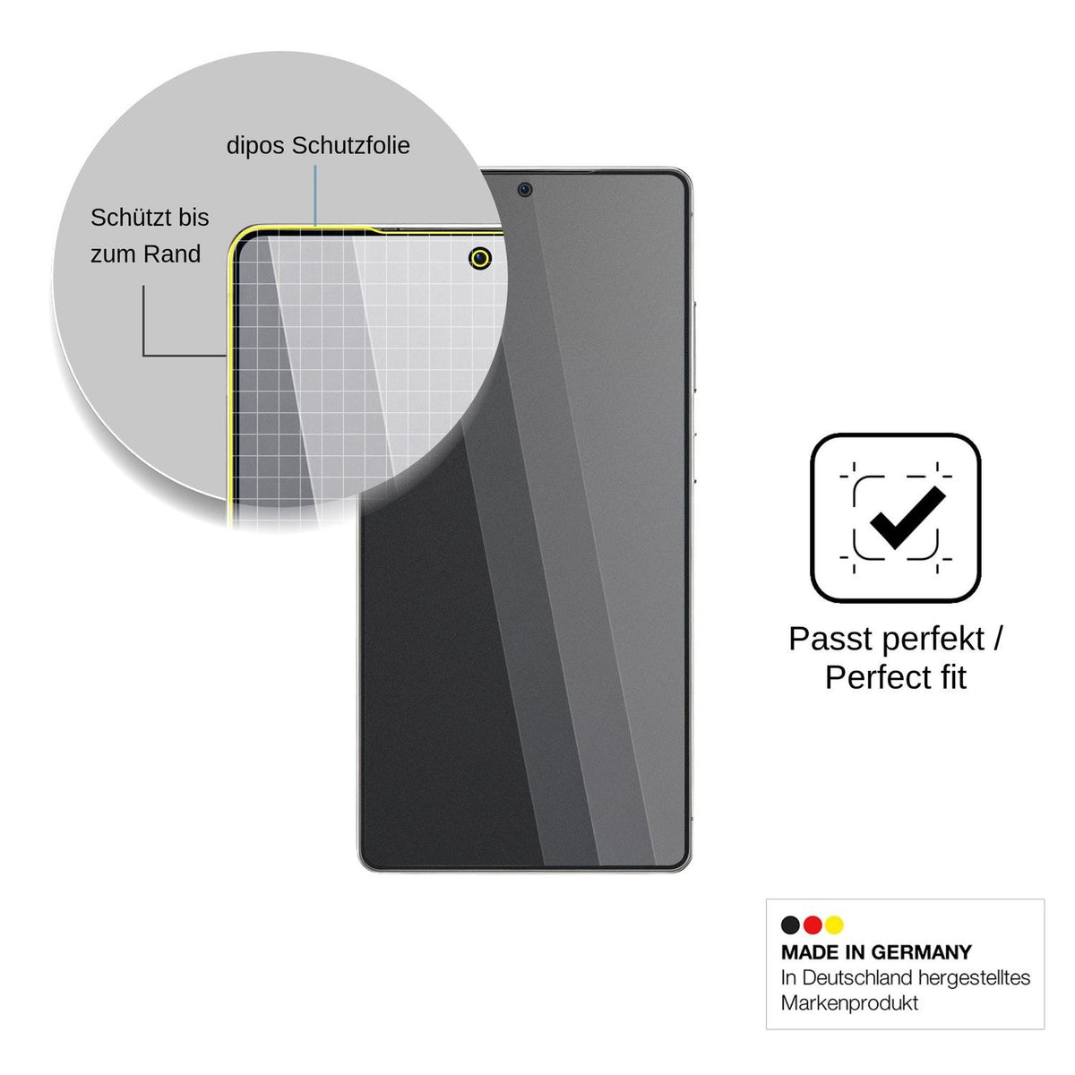 Blickschutzfolie für JtQtJ J26 Ultra matt Schutzfolie Privacy
