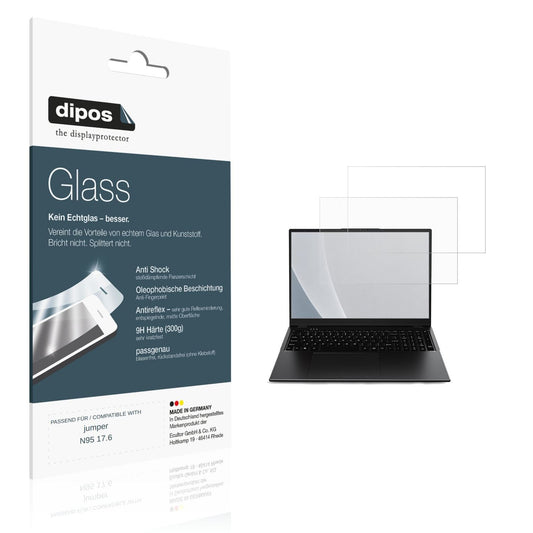 Matte Displayschutzfolie von dipos passend für jumper N95 17.6, 9H kratzfest und blasenfrei montiert