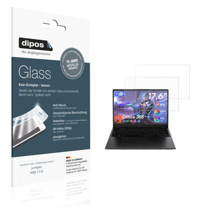 Matte Displayschutzfolie von dipos passend für jumper N95 17.6, 9H kratzfest und blasenfrei montiert