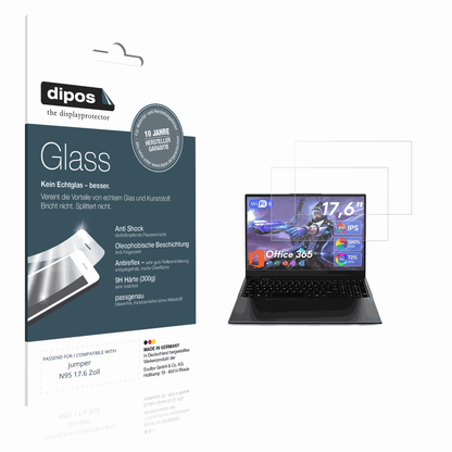 Matte Displayschutzfolie von dipos passend für jumper N95 17.6 Zoll, 9H kratzfest und blasenfrei montiert
