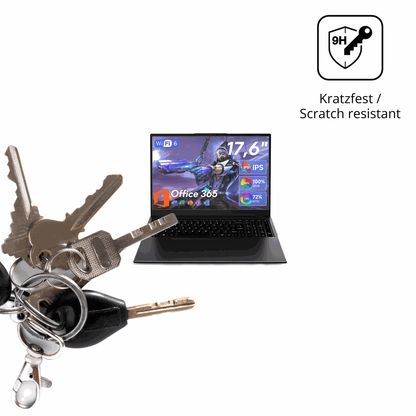 dipos Displayschutz für jumper N95 17.6 Zoll, mattierte Oberfläche, robuste Festigkeit und perfekte Passform