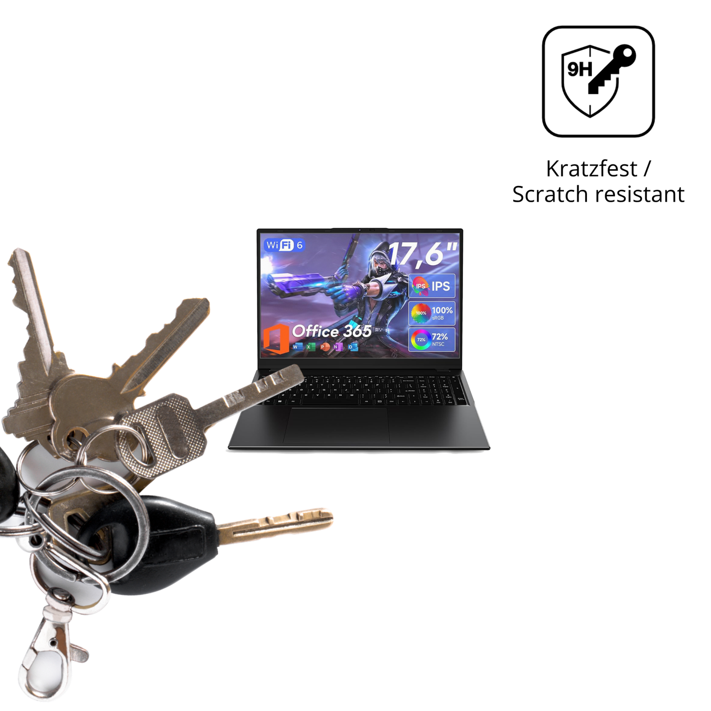 dipos Displayschutz für jumper N95 17.6, mattierte Oberfläche, robuste Festigkeit und perfekte Passform