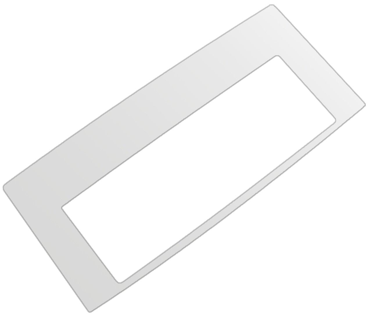 dipos Displayschutz für Jura Z6 Tropfblech, mattierte Oberfläche, geringe Dicke und perfekte Passform