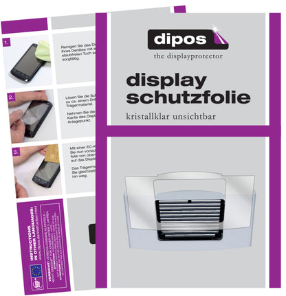 Klare Displayschutzfolie von dipos passend für Jura F Series F85 Tropfblech, präziser Zuschnitt und blasenfrei montiert