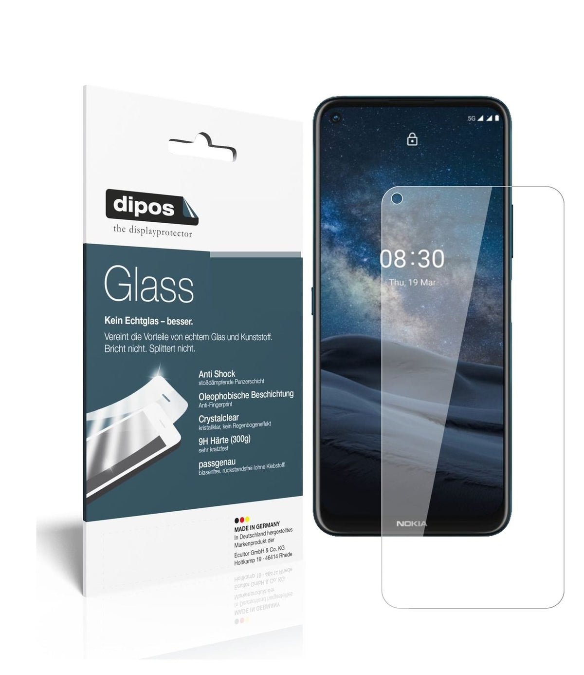 1x 9H Schutzfolie für Nokia 46089 Panzerfolie