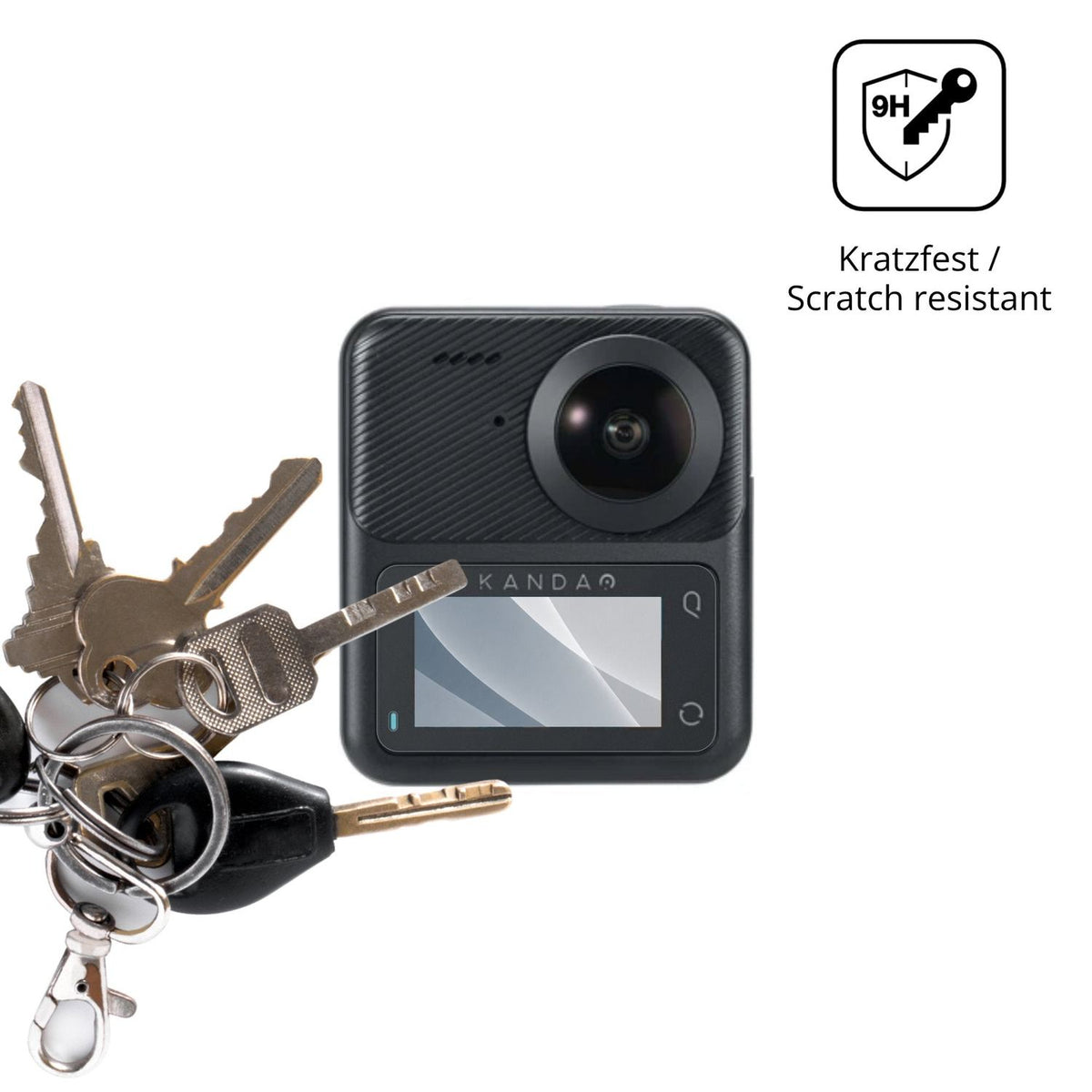 dipos Displayschutz für KanDao QooCam 3, mattierte Oberfläche, robuste Festigkeit und perfekte Passform