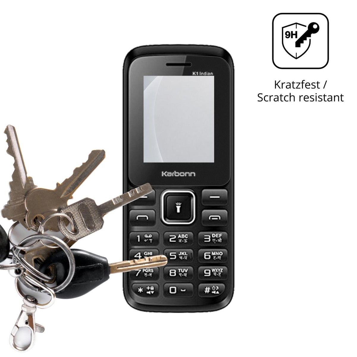 dipos Displayschutz für Karbonn K1 Indian, mattierte Oberfläche, robuste Festigkeit und perfekte Passform