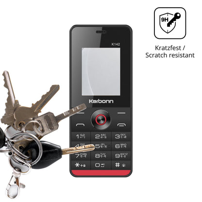 dipos Displayschutz für Karbonn K142, mattierte Oberfläche, robuste Festigkeit und perfekte Passform