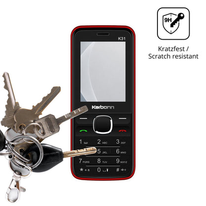 dipos Displayschutz für Karbonn K31, mattierte Oberfläche, robuste Festigkeit und perfekte Passform