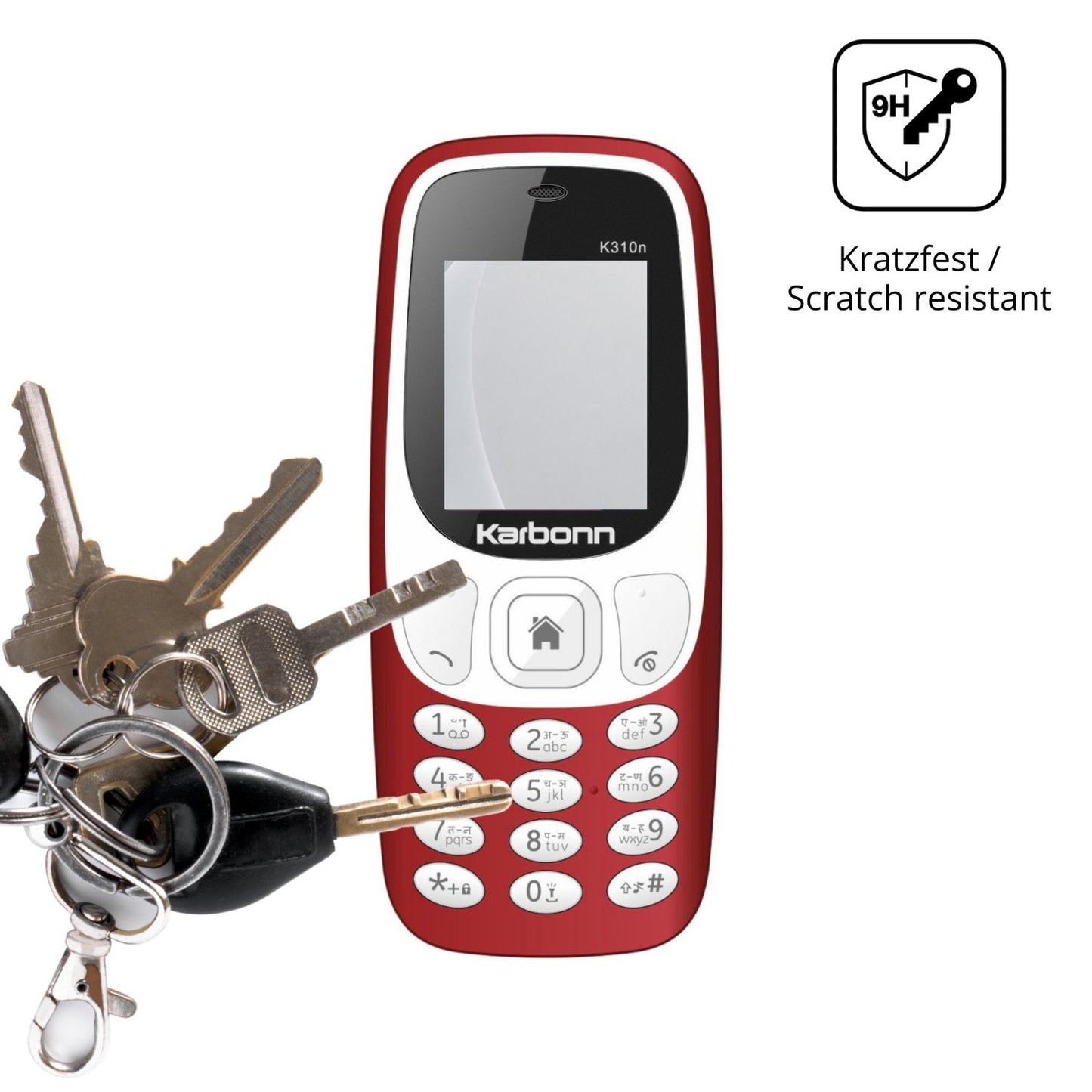 dipos Displayschutz für Karbonn K310n, mattierte Oberfläche, robuste Festigkeit und perfekte Passform