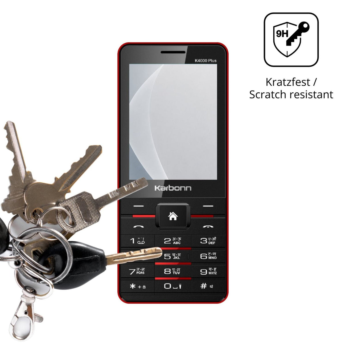 dipos Displayschutz für Karbonn K4000 Plus, mattierte Oberfläche, robuste Festigkeit und perfekte Passform