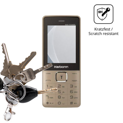 dipos Displayschutz für Karbonn K451 Power, mattierte Oberfläche, robuste Festigkeit und perfekte Passform