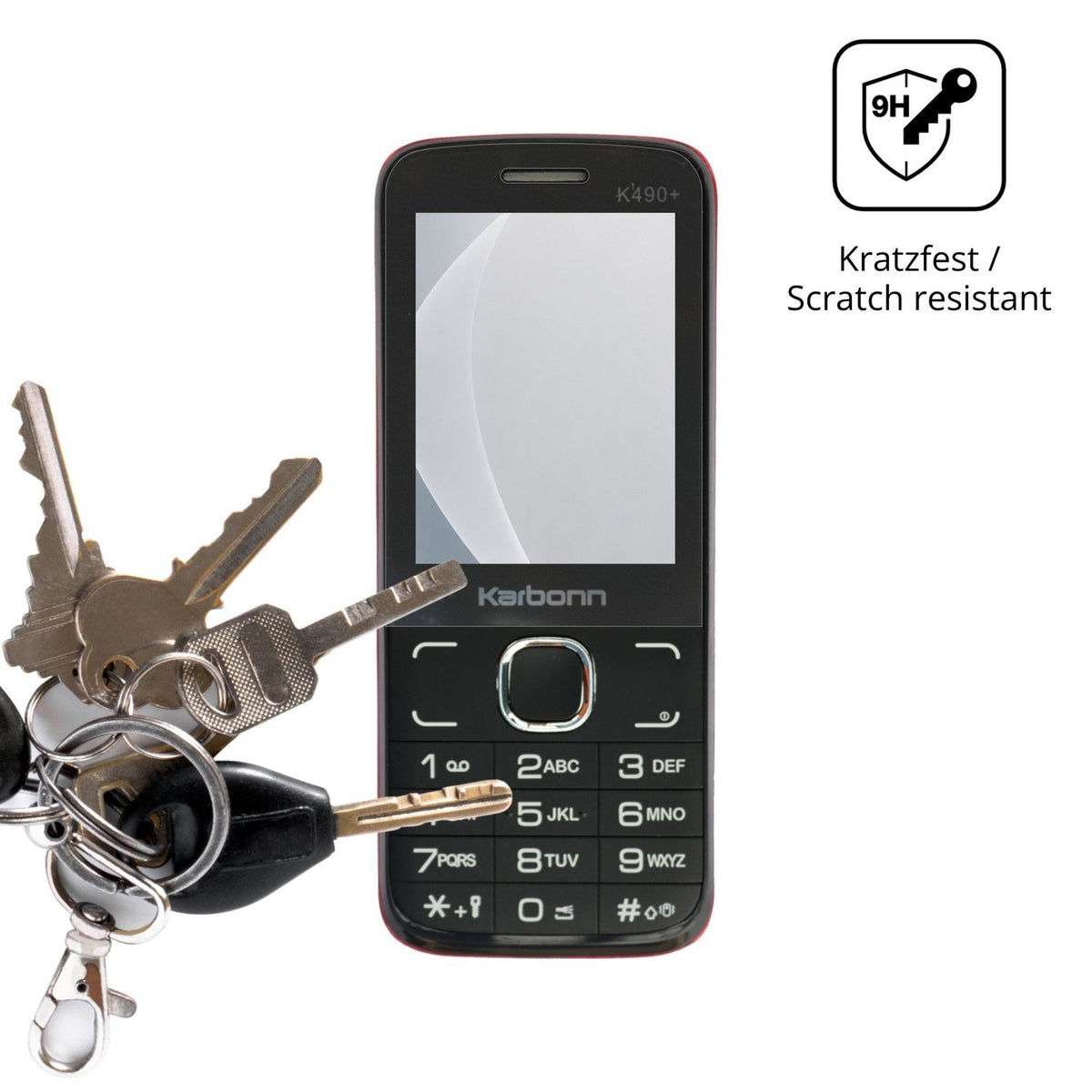 dipos Displayschutz für Karbonn K490 Plus, mattierte Oberfläche, robuste Festigkeit und perfekte Passform