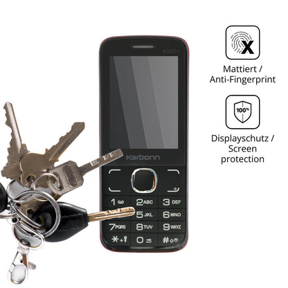 dipos Displayschutz für Karbonn K490 Plus, mattierte Oberfläche, Blickschutzfilter und perfekter Passform