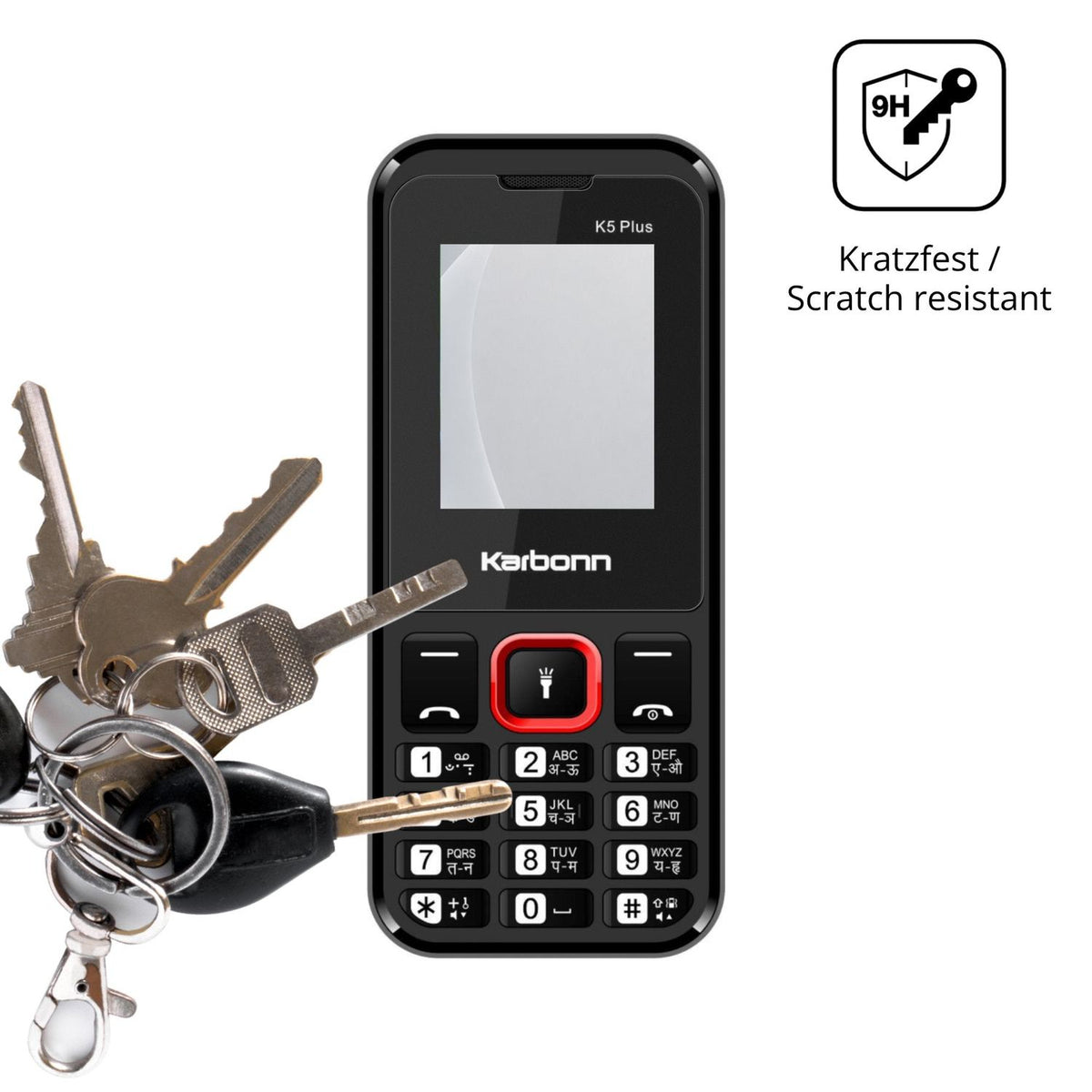 dipos Displayschutz für Karbonn K5 Plus, mattierte Oberfläche, robuste Festigkeit und perfekte Passform