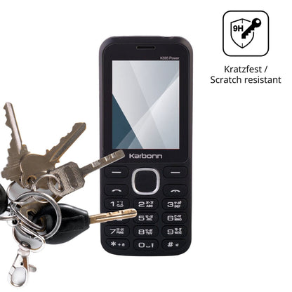 dipos Displayschutz für Karbonn K595 Power, transparente Oberfläche, perfekte Passform auch für die Rundungen
