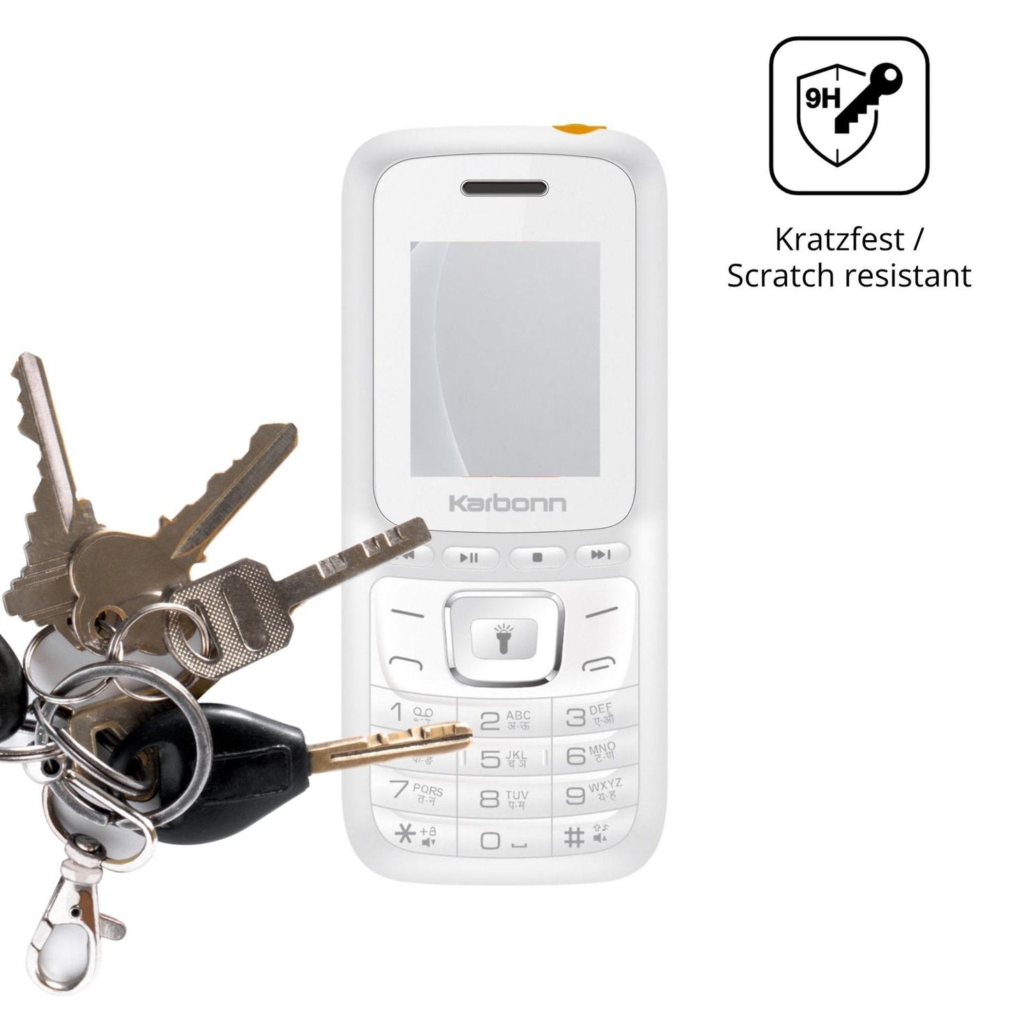 dipos Displayschutz für Karbonn K7 Power, mattierte Oberfläche, robuste Festigkeit und perfekte Passform