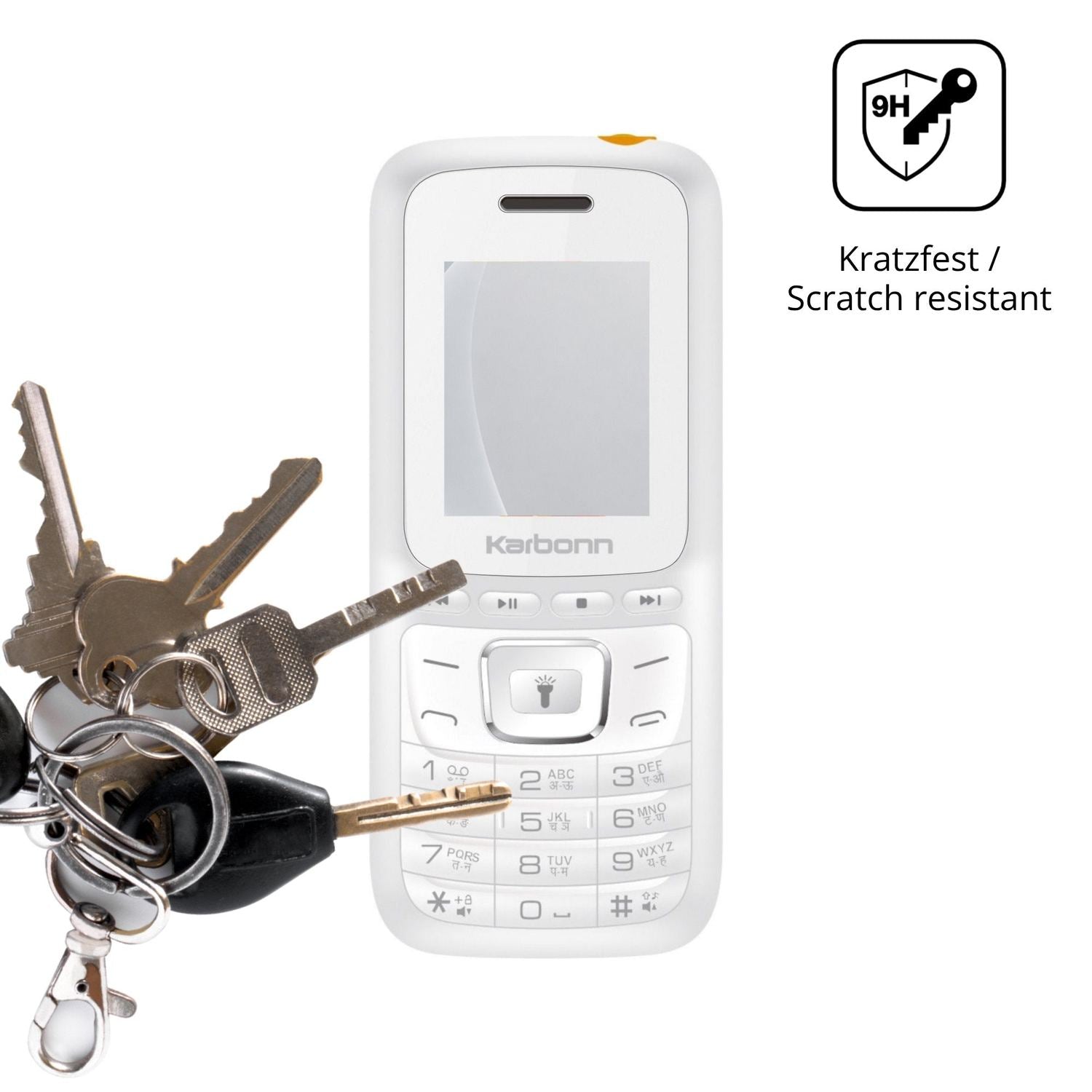dipos Displayschutz für Karbonn K7 Power, mattierte Oberfläche, robuste Festigkeit und perfekte Passform