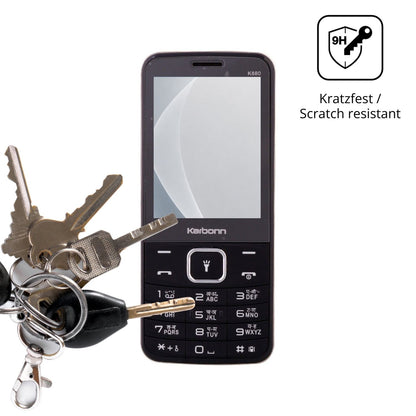 dipos Displayschutz für Karbonn K880, mattierte Oberfläche, robuste Festigkeit und perfekte Passform