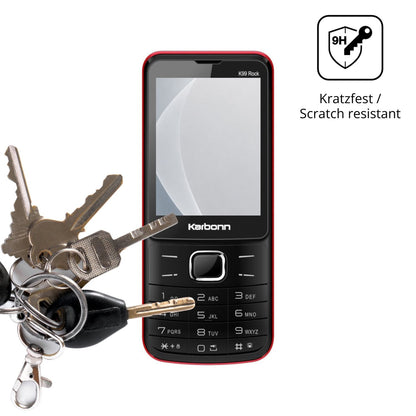 dipos Displayschutz für Karbonn K99 Rock, mattierte Oberfläche, robuste Festigkeit und perfekte Passform