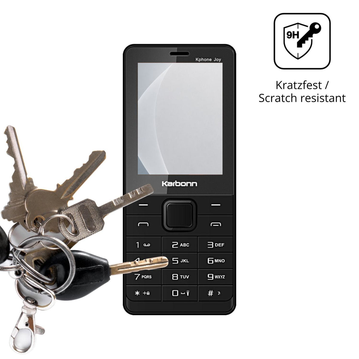 dipos Displayschutz für Karbonn Kphone Joy, mattierte Oberfläche, robuste Festigkeit und perfekte Passform