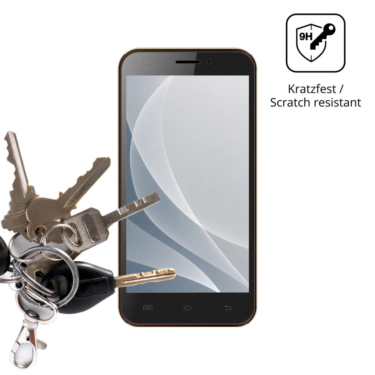 dipos Displayschutz für Karbonn Titanium S200 HD, mattierte Oberfläche, robuste Festigkeit und perfekte Passform