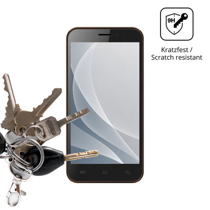 dipos Displayschutz für Karbonn Titanium S200 HD, mattierte Oberfläche, robuste Festigkeit und perfekte Passform