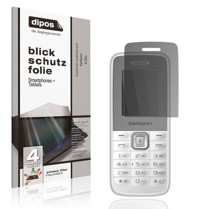 Blickschutzfolie für Karbonn K105s matt Schutzfolie Privacy