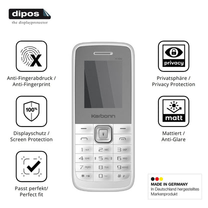 Blickschutzfolie für Karbonn K105s matt Schutzfolie Privacy