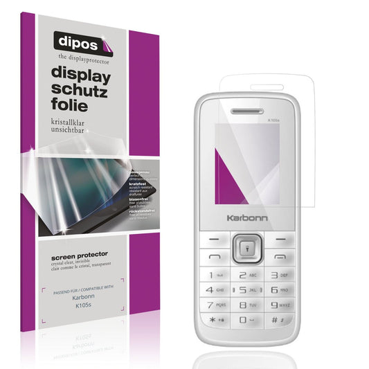 4x Schutzfolie klar für Karbonn K105s Display-Schutzfolie