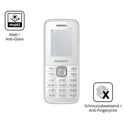 2x 9H Schutzfolie matt für Karbonn K105s Panzerfolie